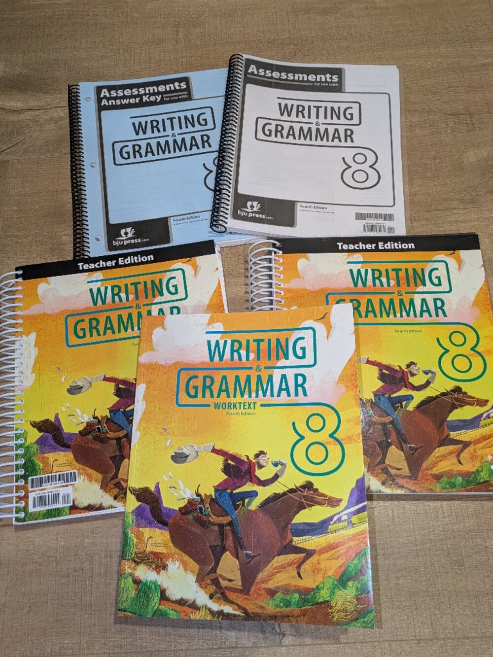 BJU Press Writing & Grammar Grade 8, Homeschool Kit (4th Edition) LIKE NEW